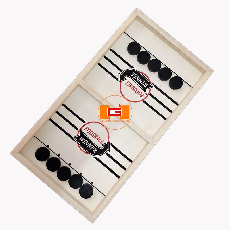 Bộ Cờ Búng Bàn Đấu Ice Hockey Bằng Gỗ Foosball Winner, Sling Puck - Bắn Bi Gỗ Xuyên Lỗ