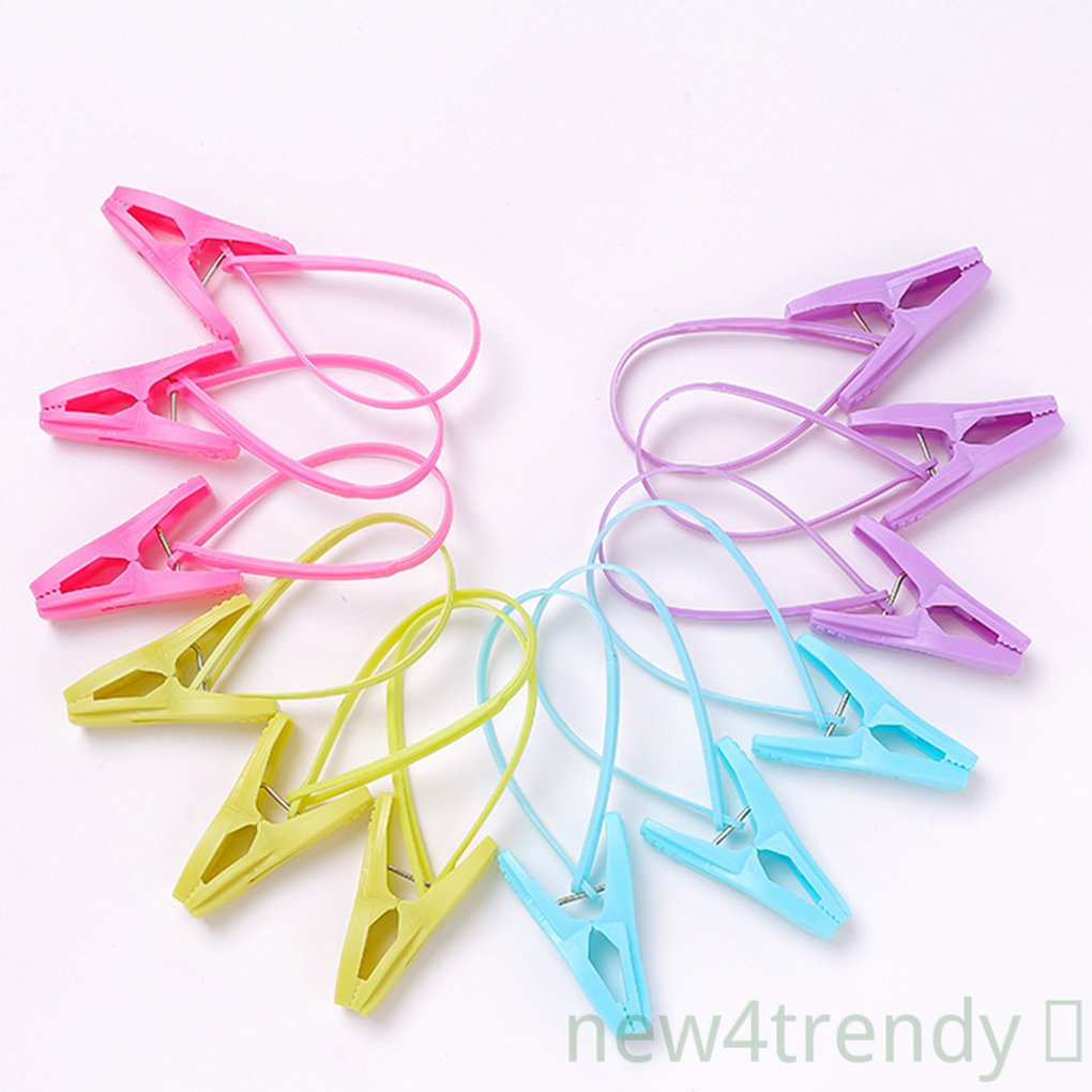 Set 12 Kẹp Nhựa Phơi Quần Áo Đa Năng