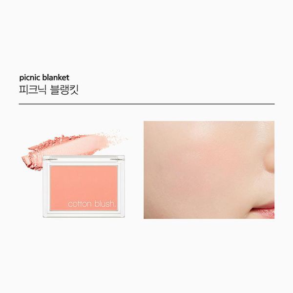 Phấn má hồng Missha cotton blush Hàn quốc