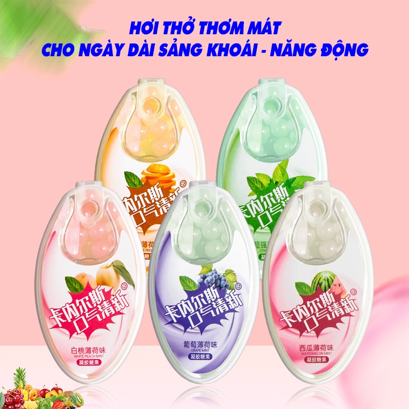 Viên thơm miệng thảo dược (30v) giảm mùi miệng, giảm căng thẳng, sảng khoái cho người lớn, phụ nữ và bé trên 6 tuổi