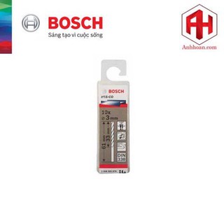 Bộ mũi khoan inox bosch hss-co 3mm