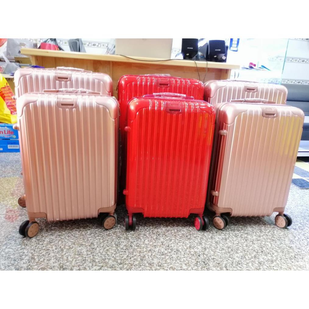 Valy size 24 ĐỒNG GIÁ, Nhiều mầu, 4 bánh xe quay 360 độ, có khóa an toàn