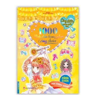 Sách - Công chúa vương quốc hoa - 1000 hình dán trang phục công chúa - Công chúa hoa hướng dương