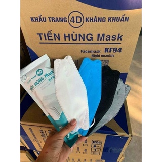 Thùng 300 chiếc khẩu trang cá kháng khuẩn 4d kf94 ôm sát mặt