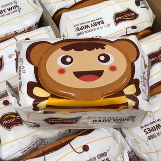 Khăn ướt Baby Wipes MOON CARE 125 miếng - an toàn cho da mẹ và bé
