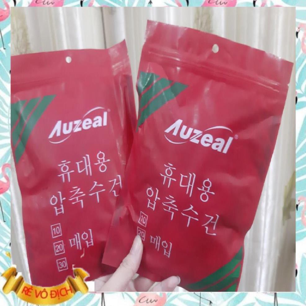 Khăn Nén,Khăn Giấy Nén Hình Viên Kẹo Hàn Quốc Đa Năng, Tiện Lợi - 1 Viên Tròn