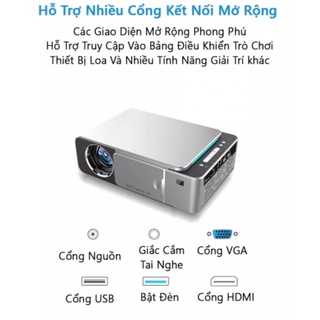 Máy chiếu mini Android Wifi Thông minh - T6 Bản Mới cao cấp