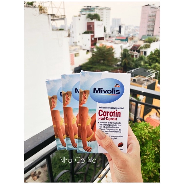 Viên uống chống nắng MIVOLIS CAROTIN 60 viênp