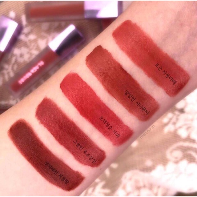 ( Sẵn - 17 màu ) Son kem Black Rouge Air Fit Velvet A12 A06 | Thế Giới Skin Care