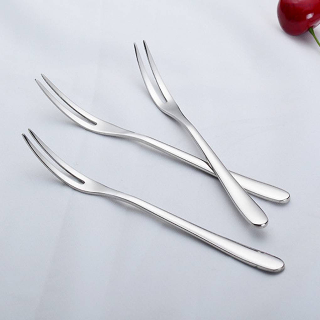 Nĩa Ăn Trái Cây / Salad Bằng Thép Không Gỉ Tích Hợp Nĩa Tiện Dụng Cho Nhà Bếp Gia Đình Mã01