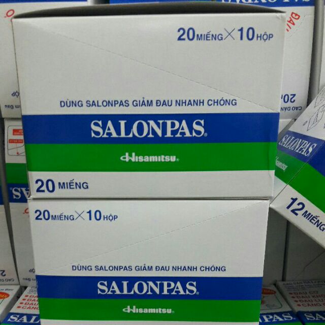 Cao dán Salonpas :hộp 20 miếng