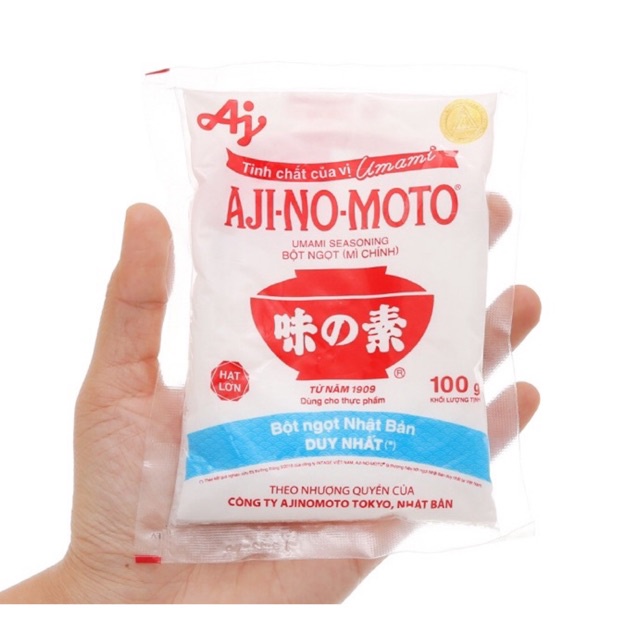 Bột ngọt Ajinomoto gói 100g (hạt lớn)