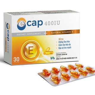 ECAP - Vitamin E cao cấp [Chính Hãng] Làm đẹp sáng da mịn màng chống lão hóa