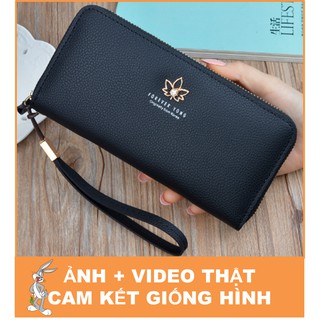 Bóp Ví Nữ Forever Young Logo Bông Hoa Đính Trân Châu Dễ Thương X001-11