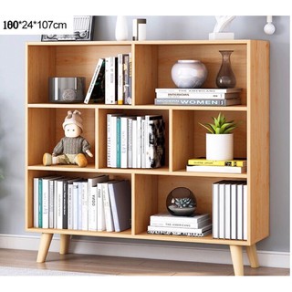 [Mã LIFEBKA5 giảm 10% tối đa 1 Triệu đơn 500k] Tủ kệ sách chân gỗ đa năng dài 100cm