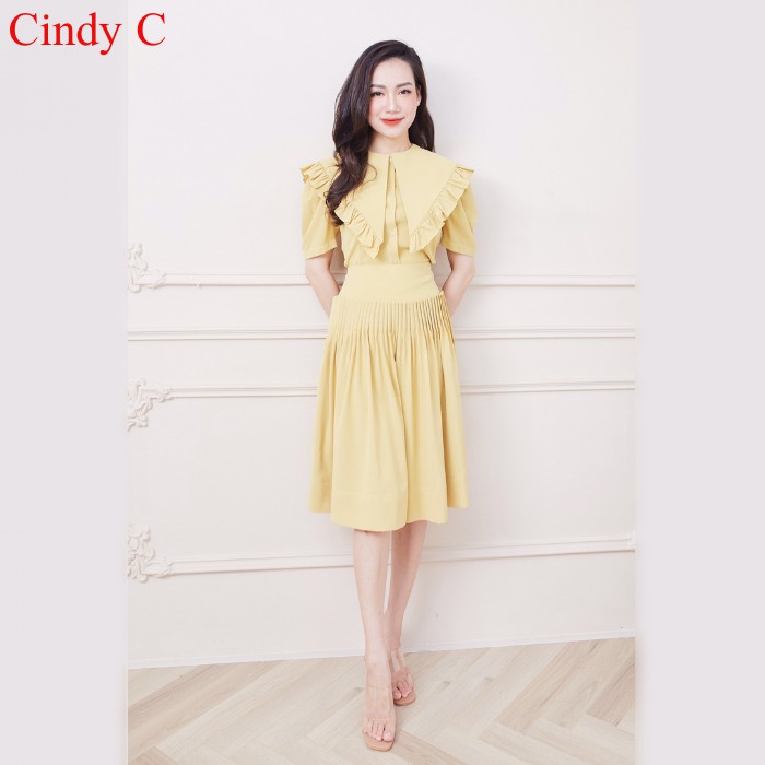 Set Áo Kèm Váy Lynsandra Cindy C Vàng 583 / 509/ 641