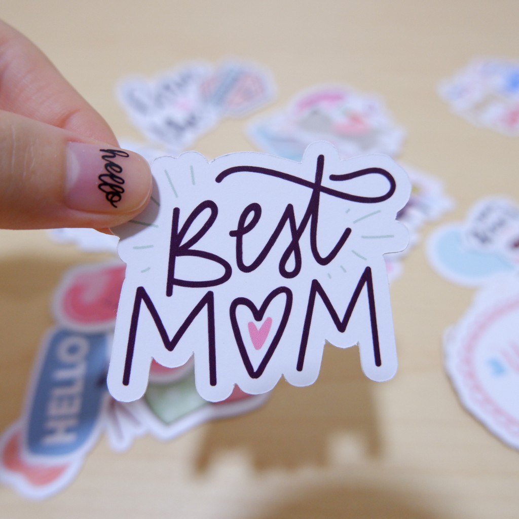 FAMILY Sticker die-cut - Sticker cắt rời - Nguyên vật liệu làm Scrapbook Handmade