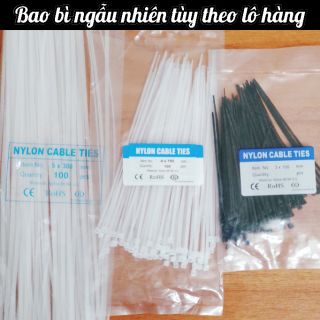 Dây rút nhựa đen & trắng có đủ kích cỡ / chất liệu nhựa polime dẻo dai, bền bỉ chịu lực & chịu nhiệt
