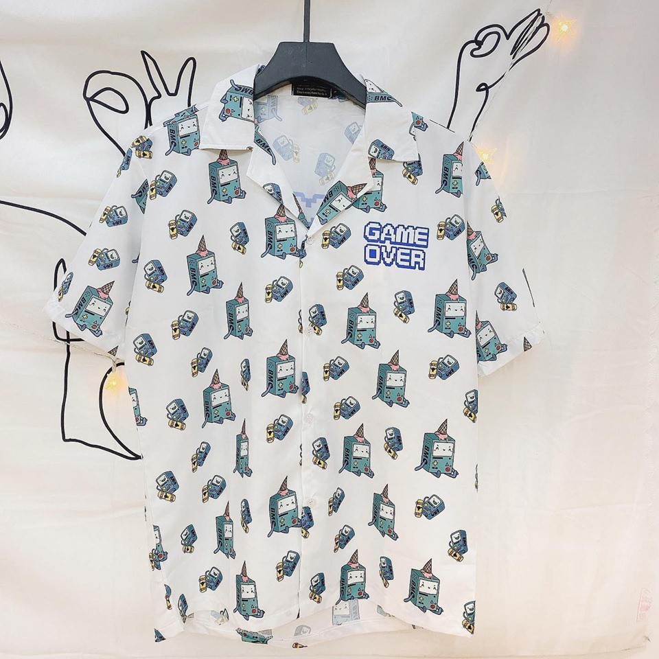 Áo Sơ Mi Hoạt Hình BMO Nam Nữ | BigBuy360 - bigbuy360.vn