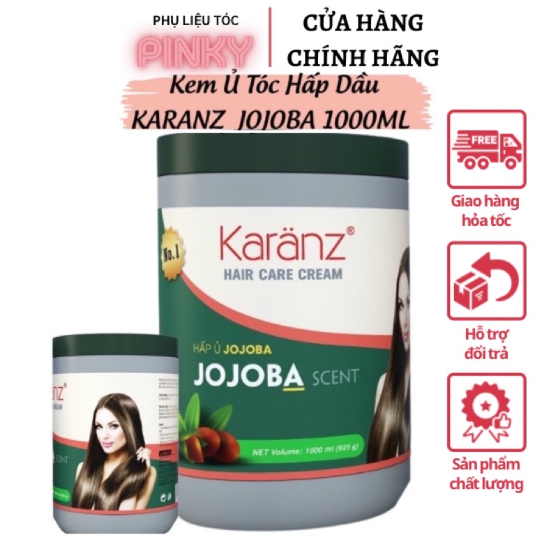 KEM Ủ TÓC HẤP DẦU TINH CHẤT JOJOBA KARANZ 1000ML PLTPINKY