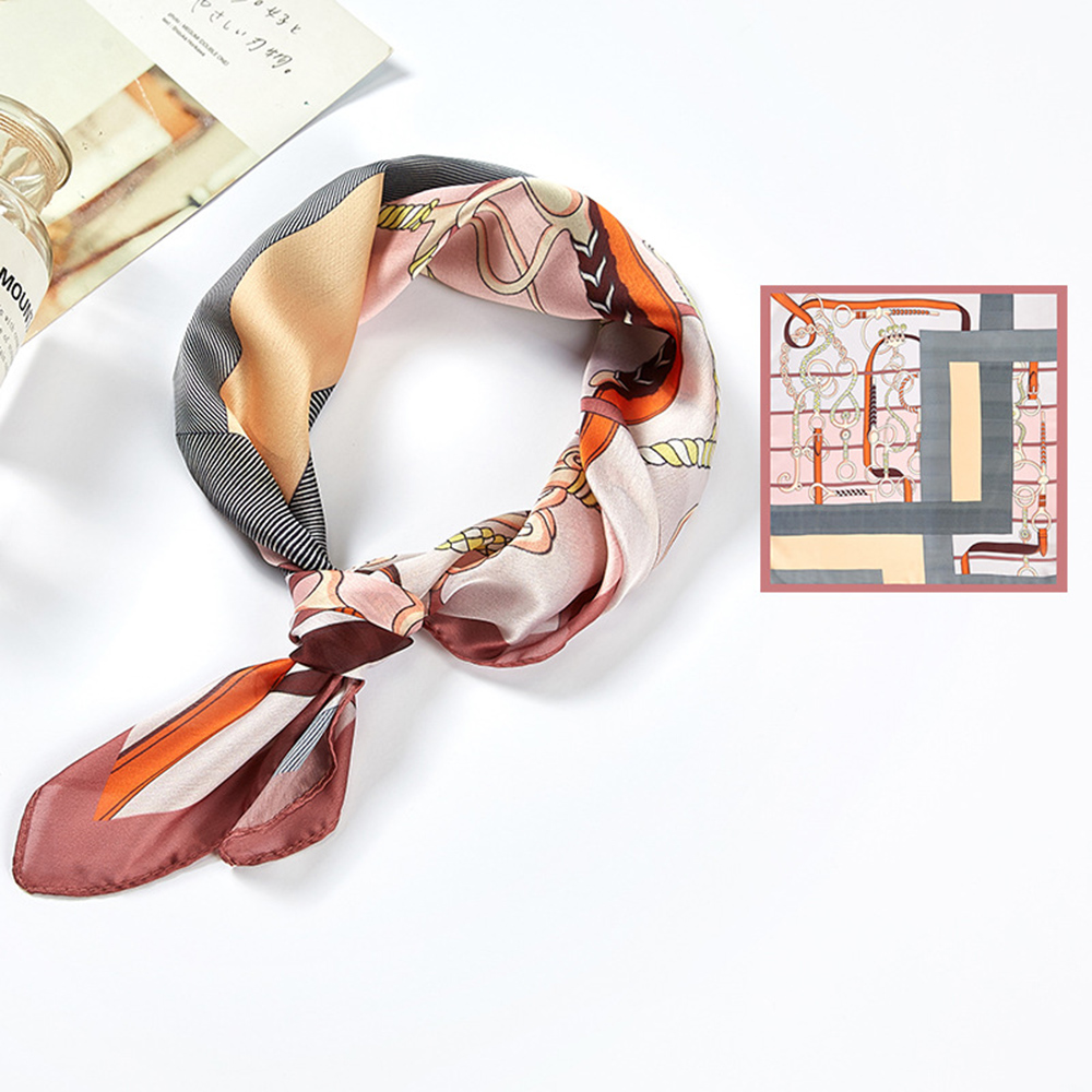 Khăn Choàng Vuông 53x53cm In Họa Tiết Thời Trang Cho Nữ