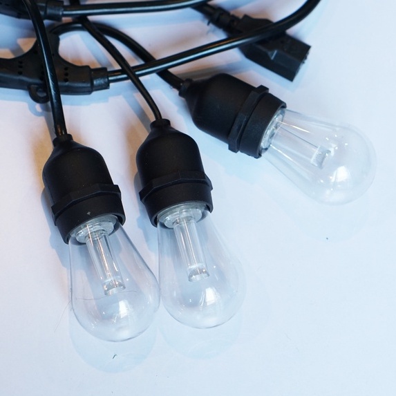 Bóng Đèn Tròn LED Edison Phong Cách Châu Âu Tân Cổ Điển Trang Trí ST64, Bóng Đèn Vàng Trang Trí Ngoài Trời