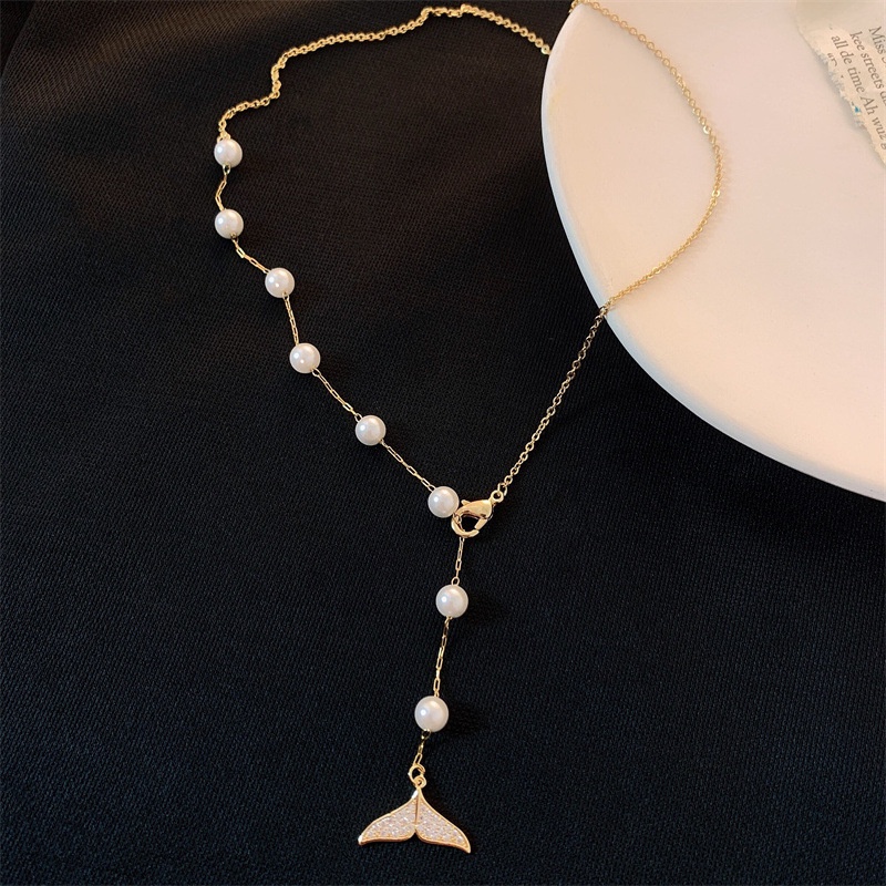 Vòng cổ Bell Mew nàng tiên cá đính đá lấp lánh VC174