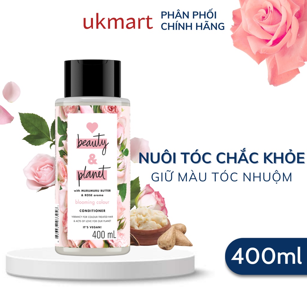 Dầu Xả Giữ Màu Tóc Nhuộm Love Beauty And Planet Blooming Colour Conditioner 400ml