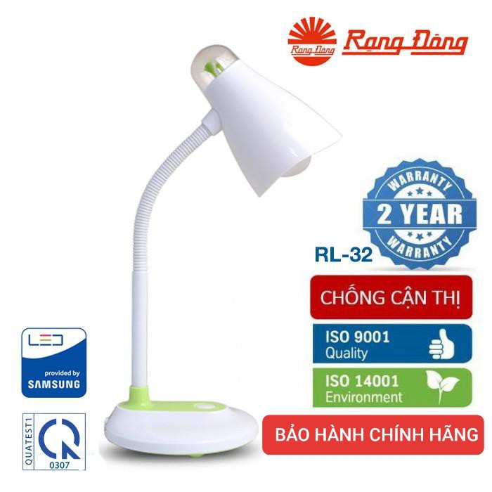 [CHÍNH HÃNG] ĐÈN BÀN CHỐNG CẬN BẢO VỆ THỊ LỰC RẠNG ĐÔNG 7W ĐỔI 3 MÀU- RD-RL-32.LED