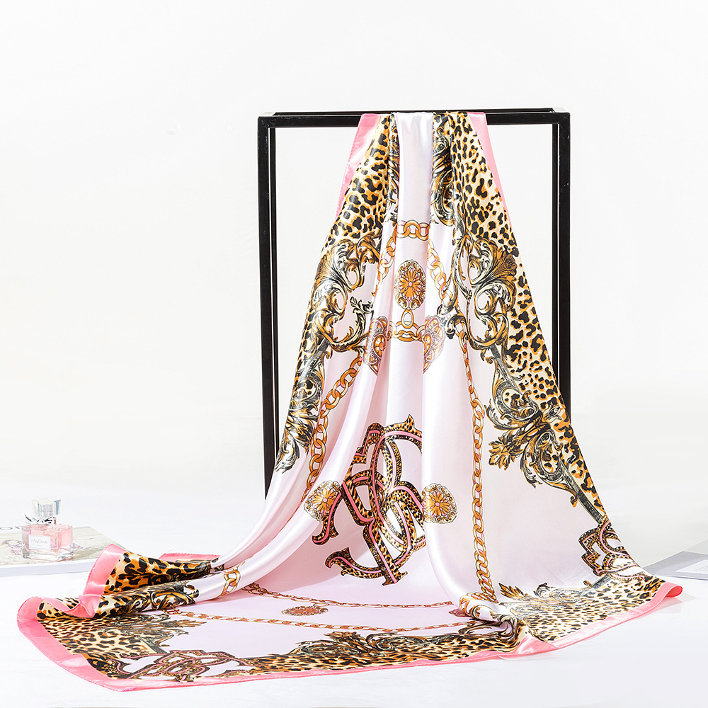 Khăn lụa quàng cổ vuông thời trang 90 * 90cm