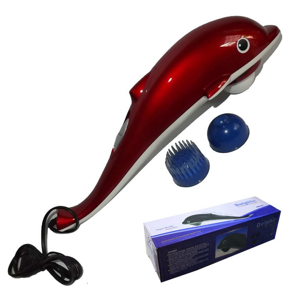 Máy đấm lưng cầm Tay Dolphin JB-4002A Massager 3 đầu chính hãng - Chuyên Gia Khuyên Dùng