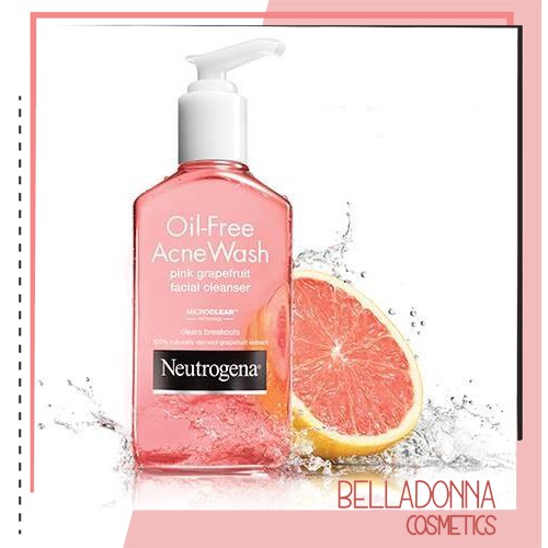 Sữa Rửa Mặt Neutrogena Oil-Free Acne Wash Pink Grapefruit Facial Cleanser 177ml - Tạm biệt nỗi lo về mụn