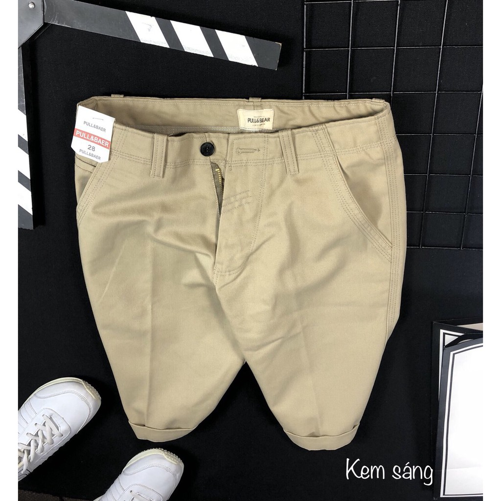 [Mã SR11JUNE5 giảm 20K đơn 50K] quần short nam vải kaki màu xám sang trọng dễ phối đồ | BigBuy360 - bigbuy360.vn