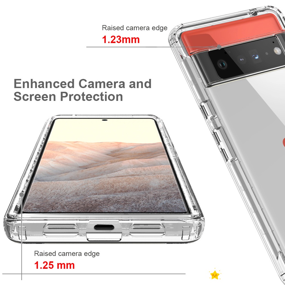Full Body Double Protective Phone Case For Google Pixel 4 5 6 7 Pro 6A 5A 4A 5G Front bumper Soft Silicone Hard Transparent Back Cover