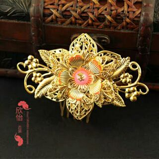 Kim quan cổ trang ghim mấn hầu đồng