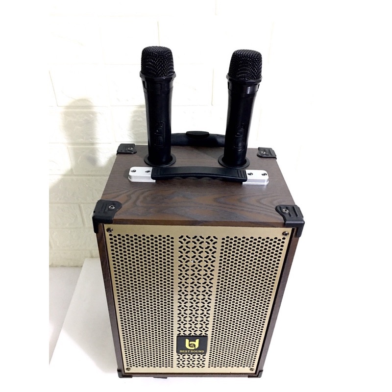Loa Kéo Nhập Khẩu BD 9080 Bass 20cm Vỏ Gỗ Tặng 2 Mic, bảo hành 12 tháng