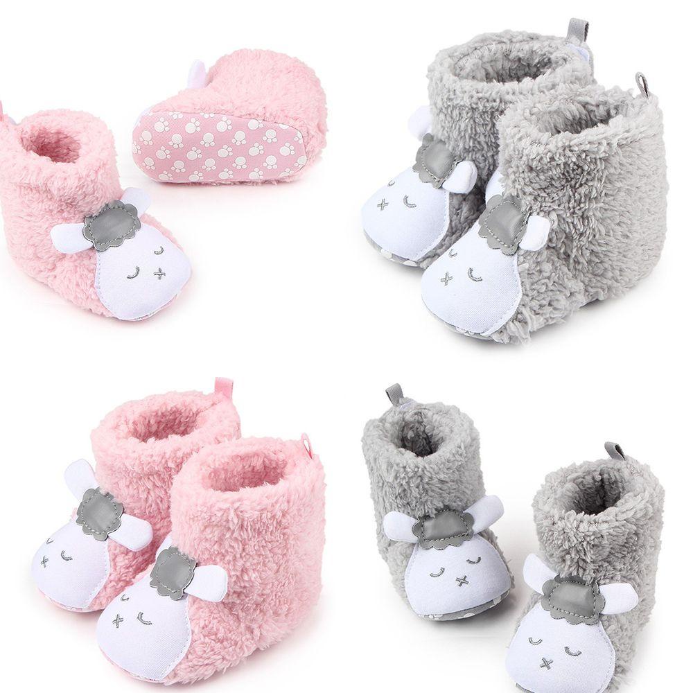 Giày Boot Vải Lông Giữ Ấm Mùa Đông MIHAN1 Cho Bé Sơ Sinh