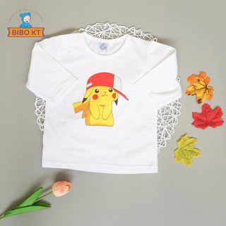 💓Set 5 áo cài vai trắng Bibo Kim Thu tay dài cotton 100% 1-10