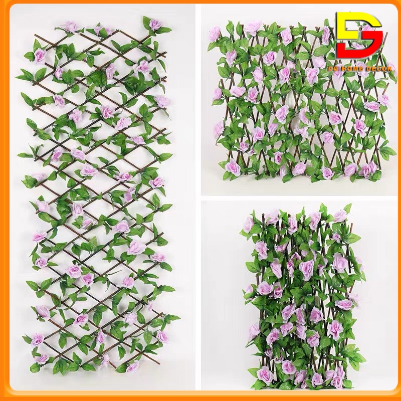 Hoa Giả Dây Hoa Hồng Leo Dài 2m4 Trang Trí Nhà Cửa Decor Chụp Ảnh DG-61