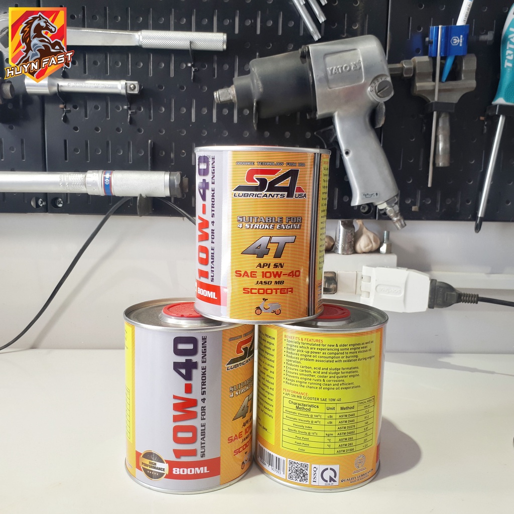 DẦU NHỚT XE GA S4 SCOOTER 10W40 - SN CAO CẤP