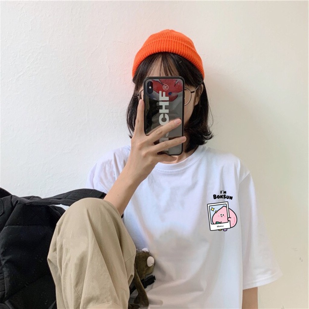 Áo thun tay lỡ  Đào I'M BOKSUN  phông Unisex nam nữ tee oversize form rộng pull Ulzzang Streetwear Hàn Quốc vải mềm