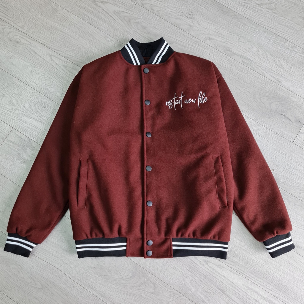 Áo Khoác Bóng Chày thu đông Varisity Jacket