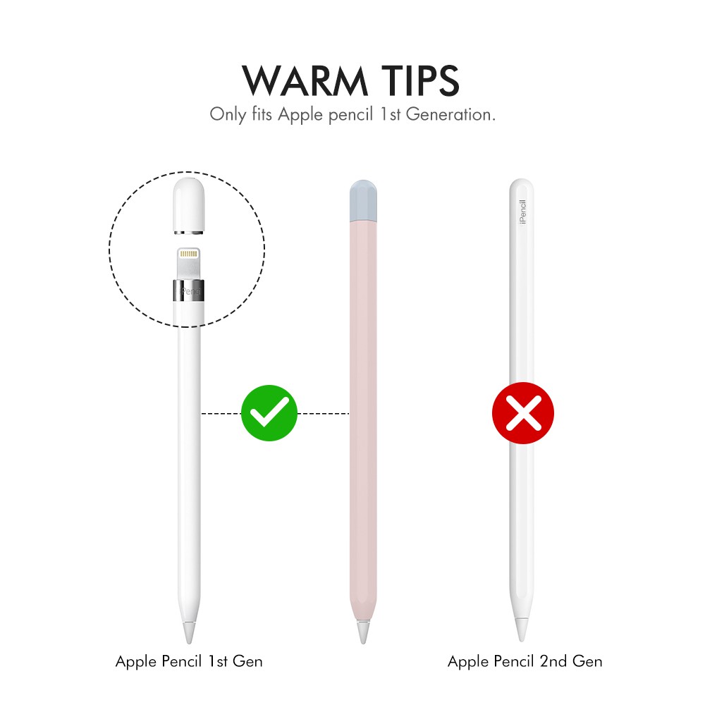 Ốp Bảo Vệ Apple Pencil 2 Silicone Cao Cấp Kiểu Bút Chì Thương Hiệu AHA STYLE