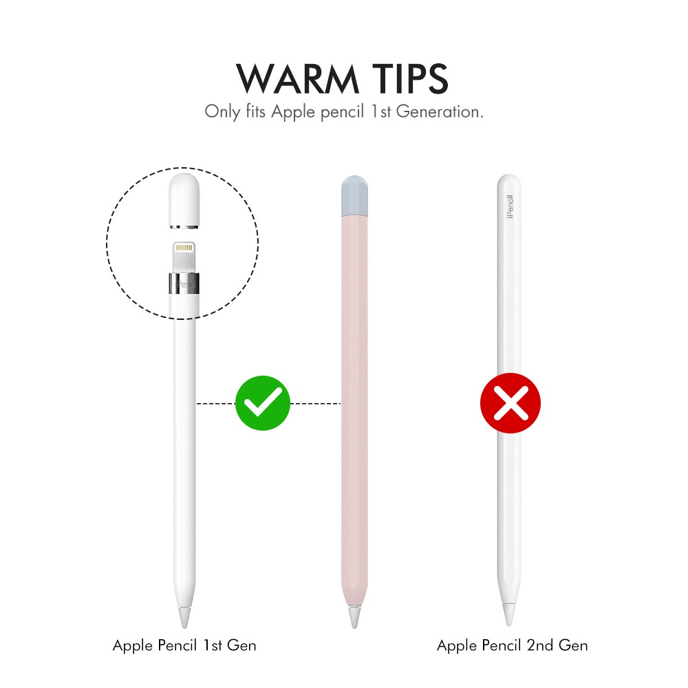 Ốp Bảo Vệ Apple Pencil 2  Silicone Cao Cấp Kiểu Bút Chì Thương Hiệu  AHA STYLE