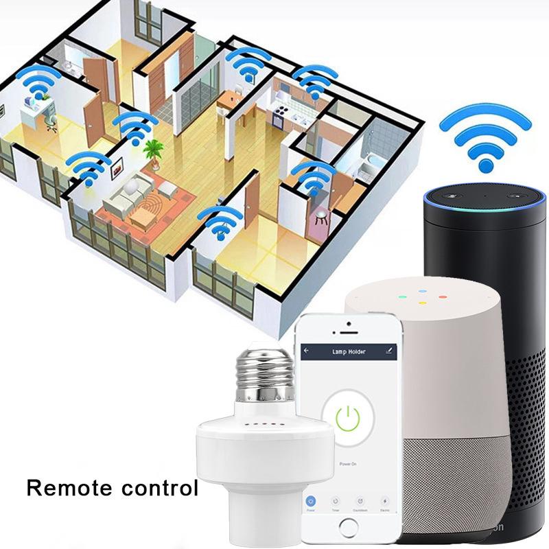 GOOGLE Đuôi Đèn Thông Minh Kết Nối WiFi E27 AC 85V-250V Điều Khiển Bằng Ứng Dụng Điện Thoại