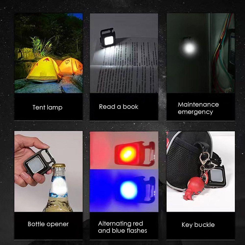 GOGOUP Móc Khóa Đèn Led Mini Đa Năng