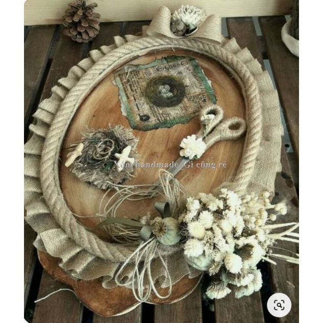 Dây thừng 10mm, dài 5m, dây thừng trang trí, dây đay, làm đồ handmade, decor, sỉ dây thừng