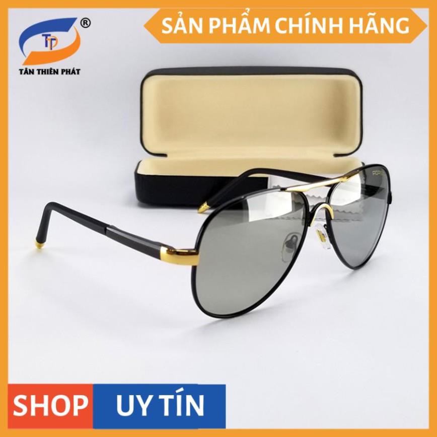 Mắt kính nam nữ đổi màu đi ngày và đêm (Unisex) 8503 - Kính mát tròng kính trong suốt, chống tia UV, form ôm mặt