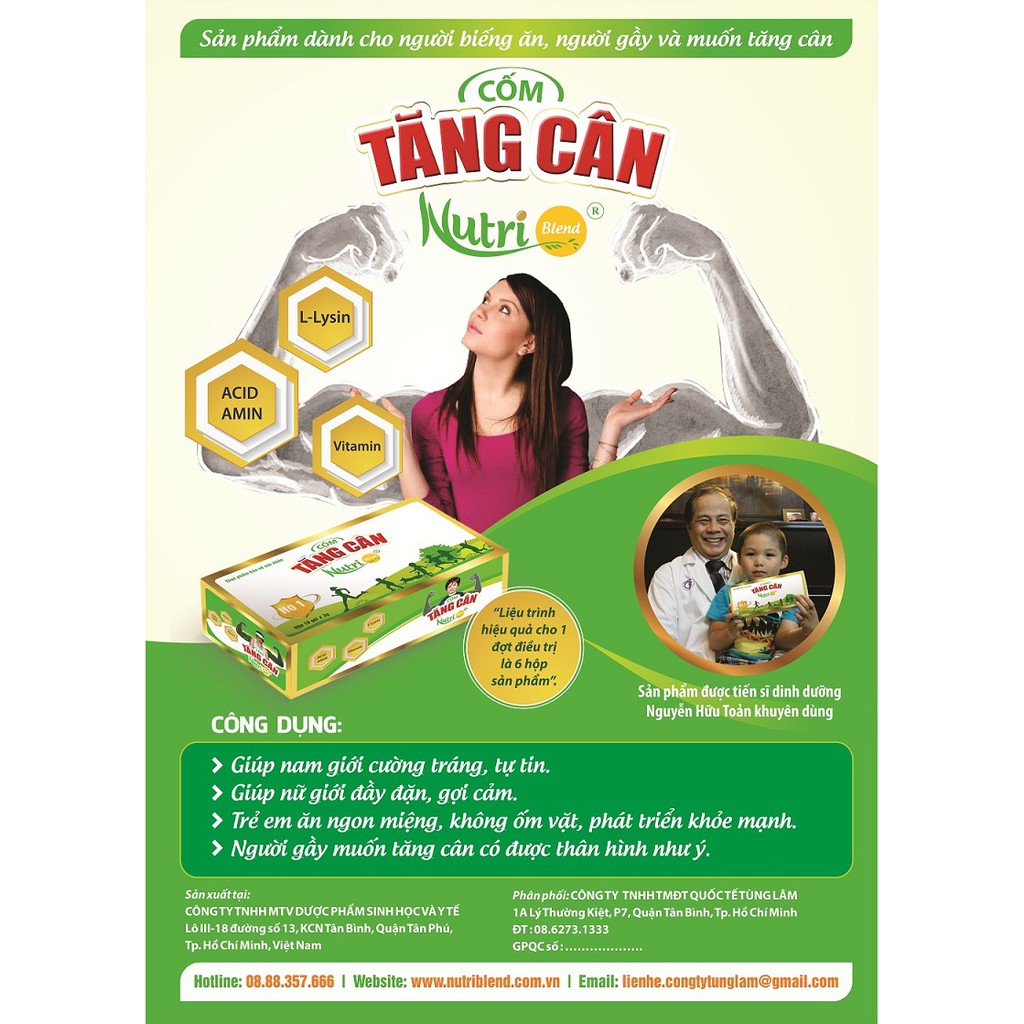 COMBO 3 HỘP CỐM TĂNG CÂN NUTRIBLEND | BigBuy360 - bigbuy360.vn