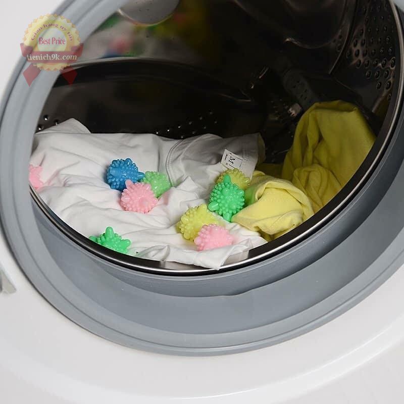 Viên bóng giặt cao su mini cầu gai Nhím quần áo lót đồ sơ sinh cho máy giặt